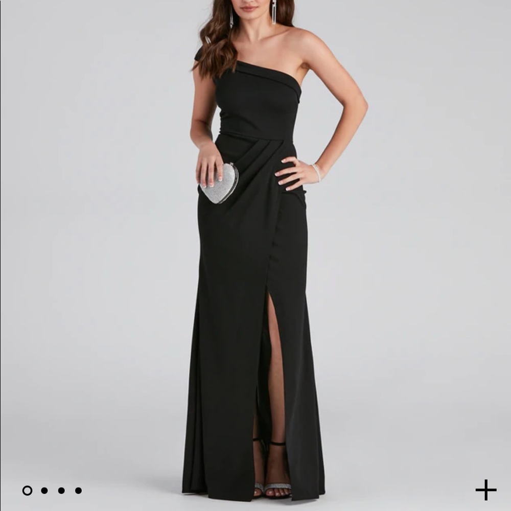 Susana Asymmetric Off Shoulder Mermaid Dress